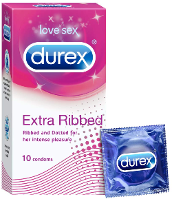 Durex Extra Ribbed 10pcs